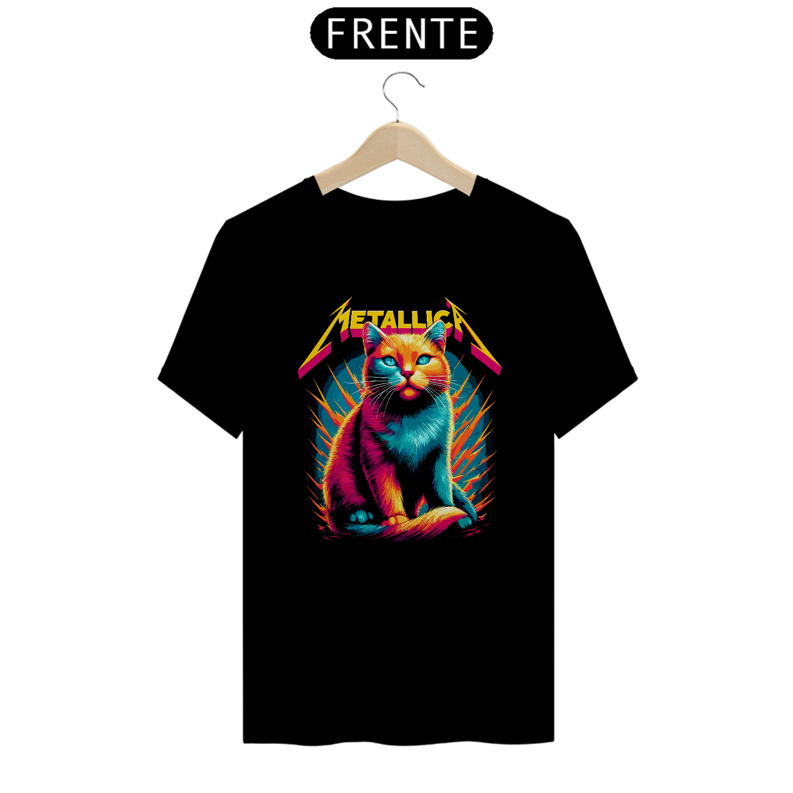 Nome do produto: CAMISETA METALLICA CAT