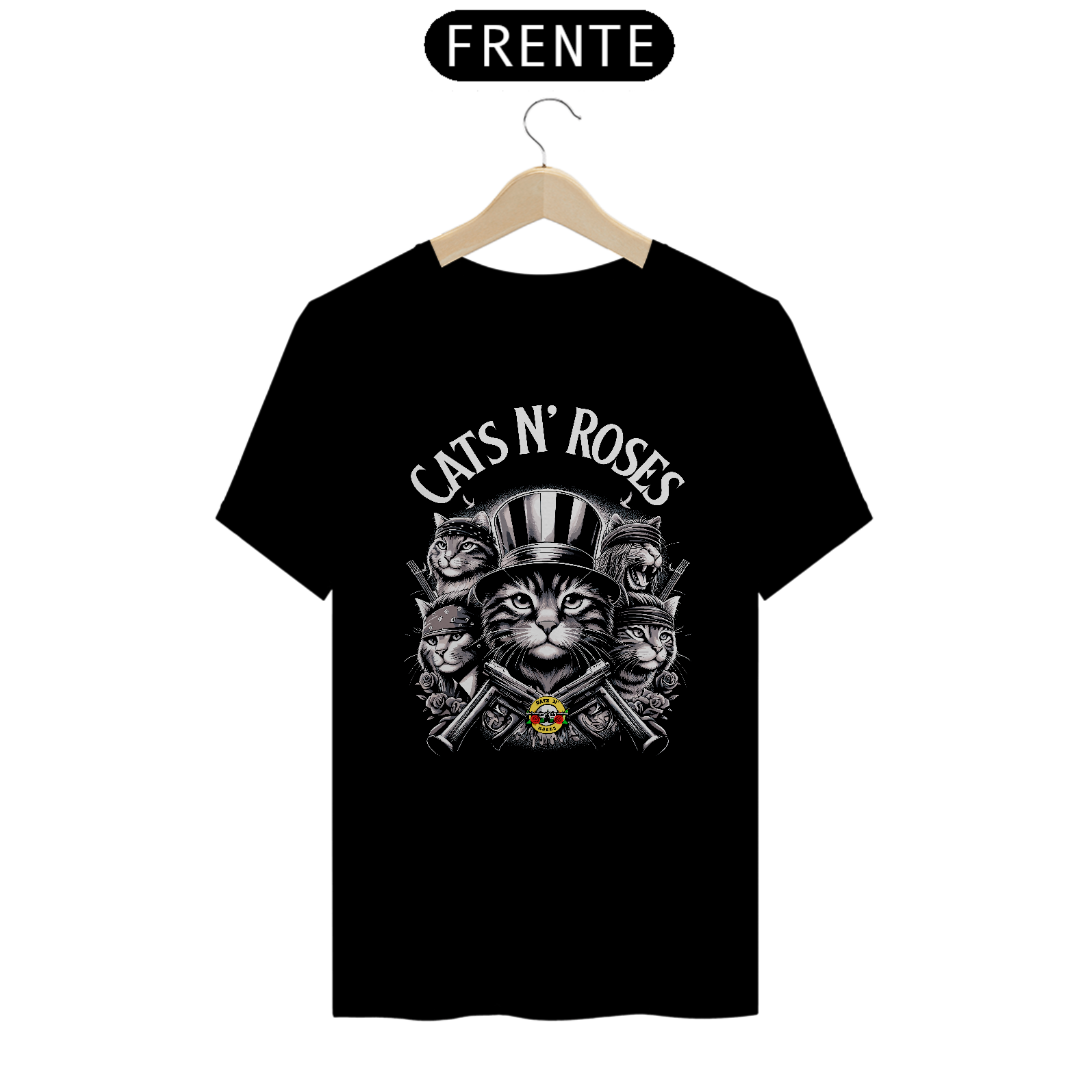 Nome do produto: CAMISETA CATS N\' ROSES