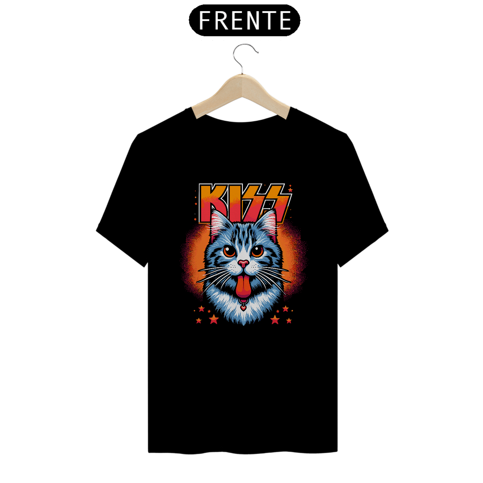 Nome do produto: CAMISETA KISS CAT