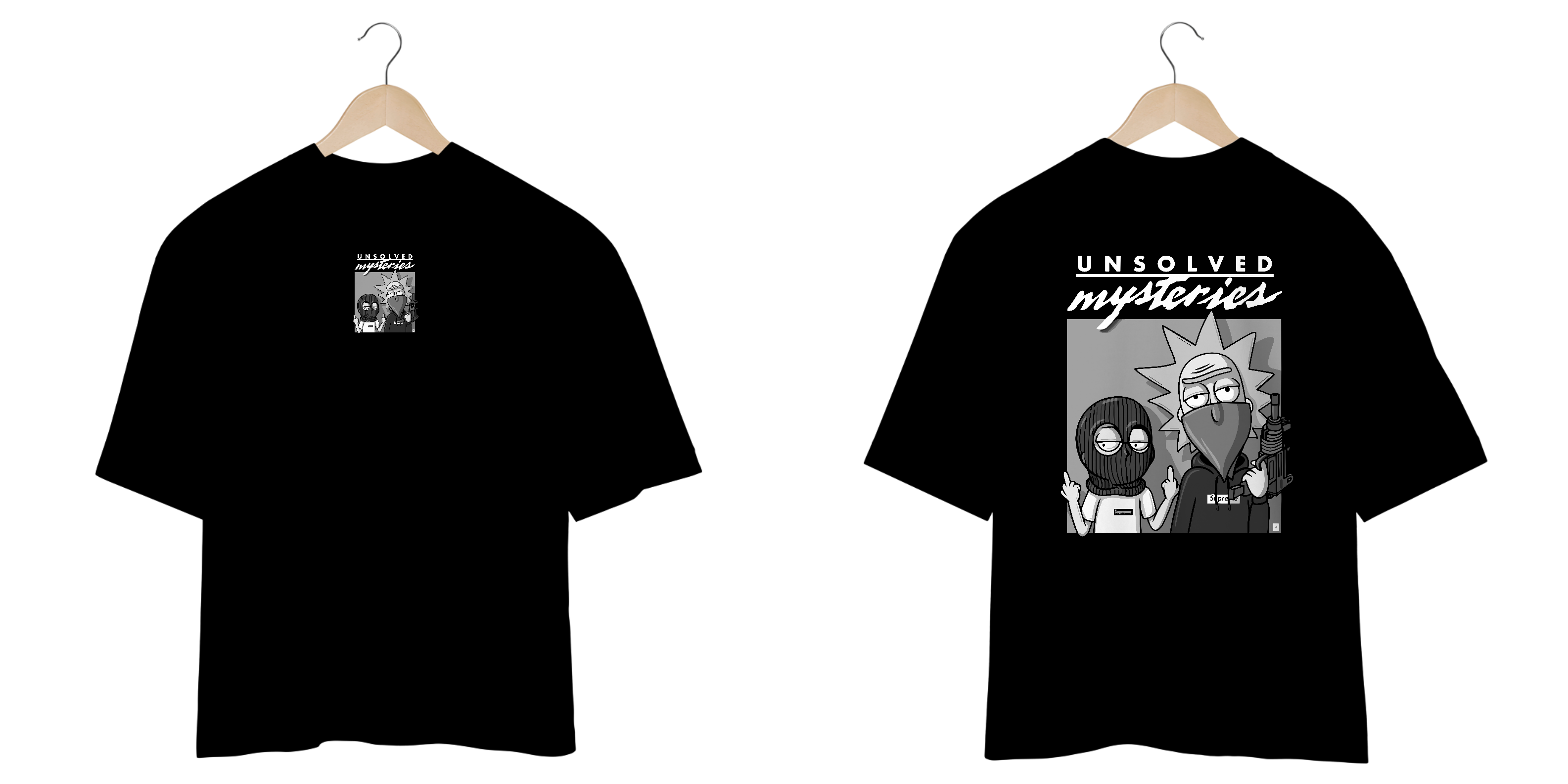 Nome do produto: Camiseta Oversized Unsolved Mistery