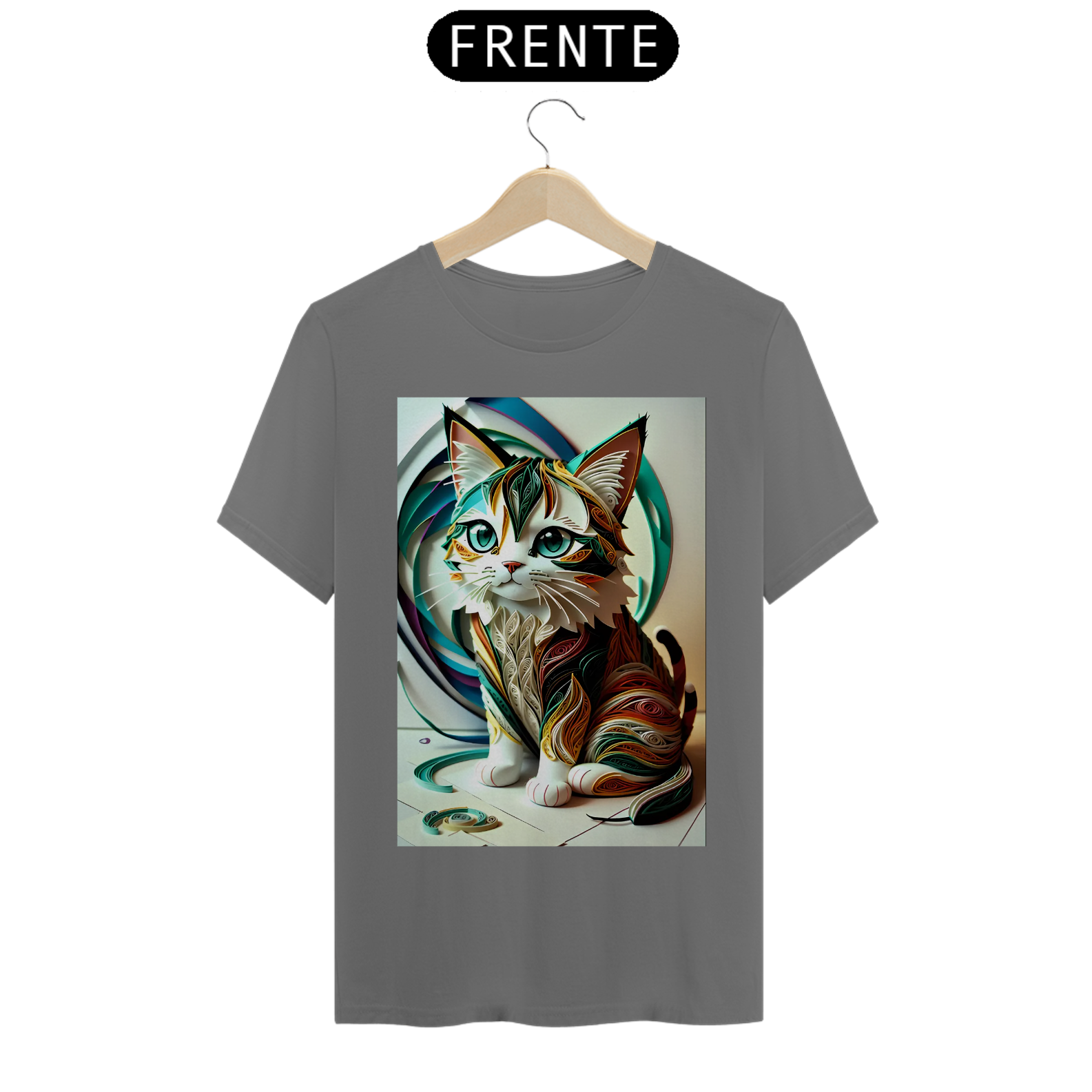 Nome do produto: Camisa Masculina Gato