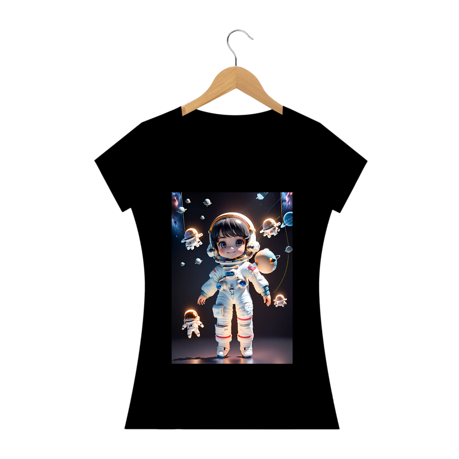Nome do produto: camisa menina astronauta 