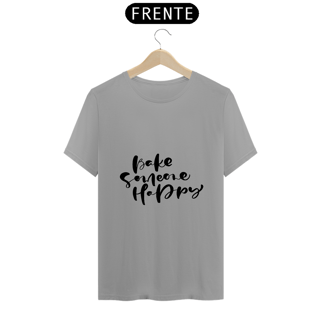 Camiseta Bake someone happy (letra preta)