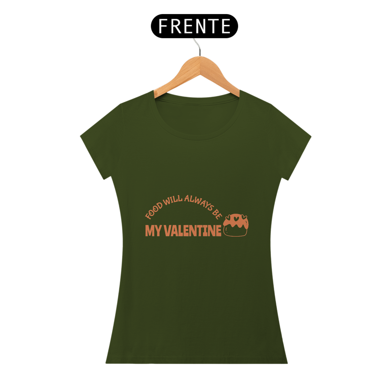 Camiseta Baby long Food my valentine