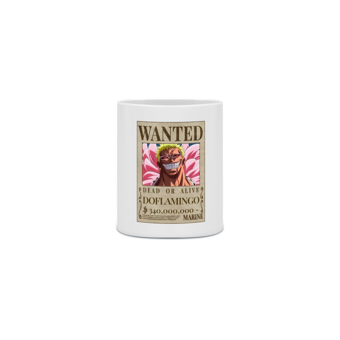 Nome do produto: Caneca do Doflamingo - One Piece