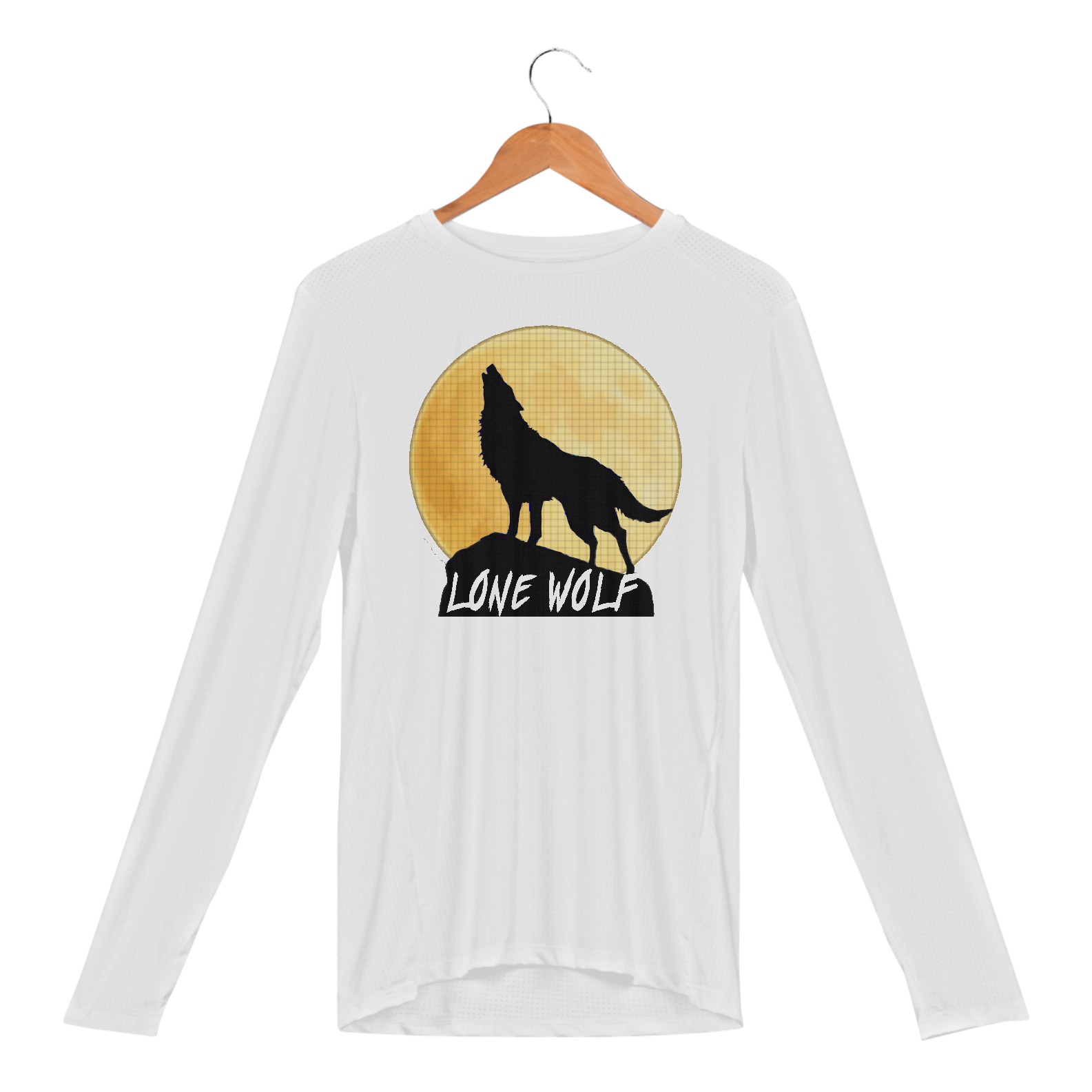 Nome do produto: CAMISETA MANDA LONGA LOBO SOLITÁRIO