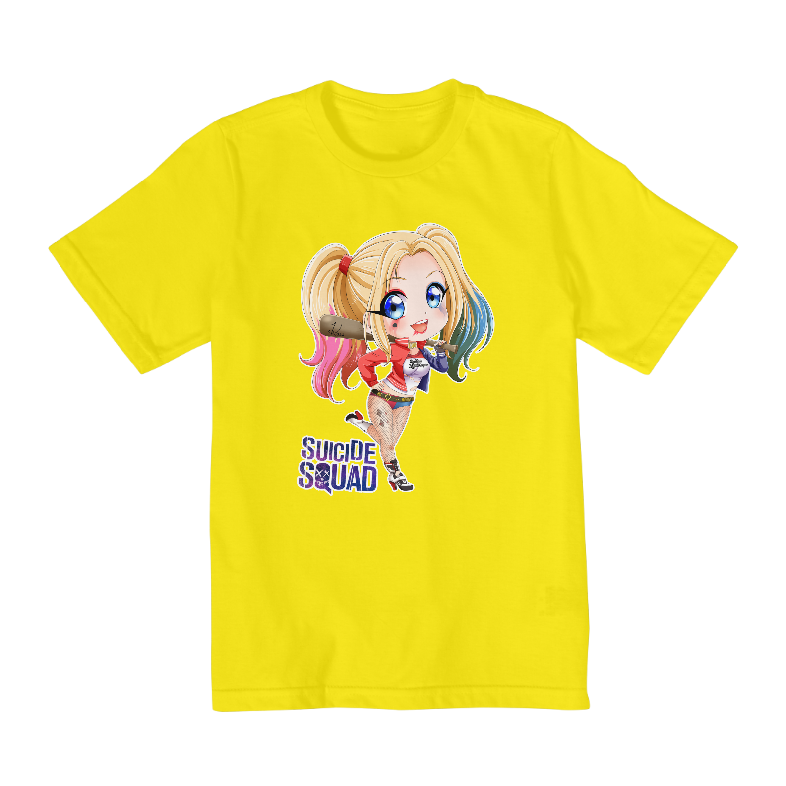 Nome do produto: Camiseta Infantil - Unissex - 2 à 8 anos - Arlequina