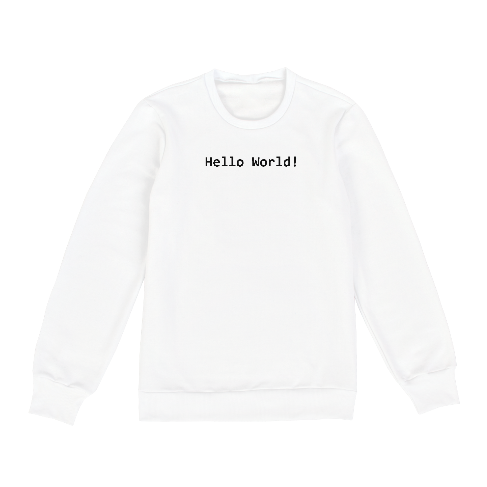 Nome do produto: Moletom Hello World Branco