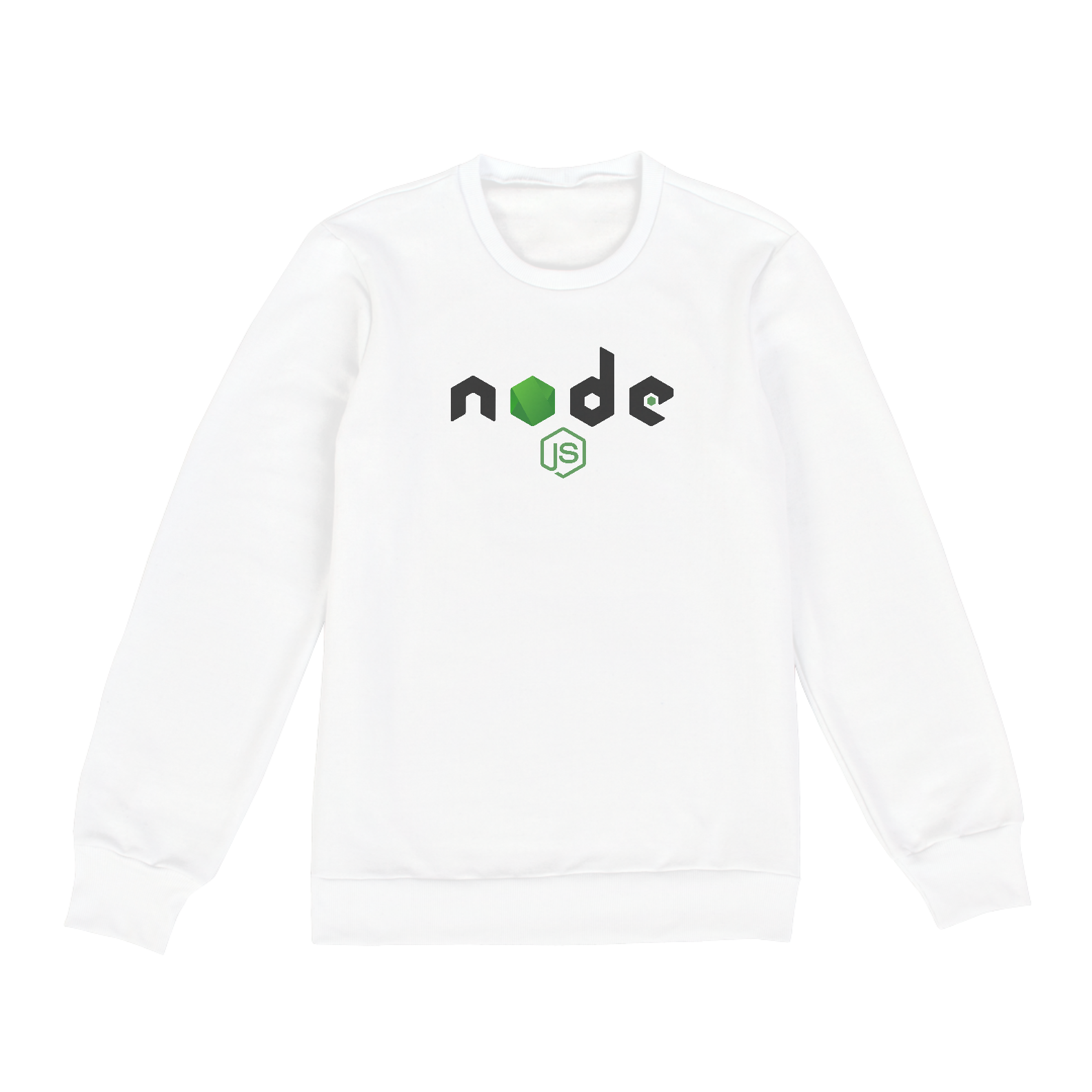 Nome do produto: Moletom Node.js - Logo centro Branco