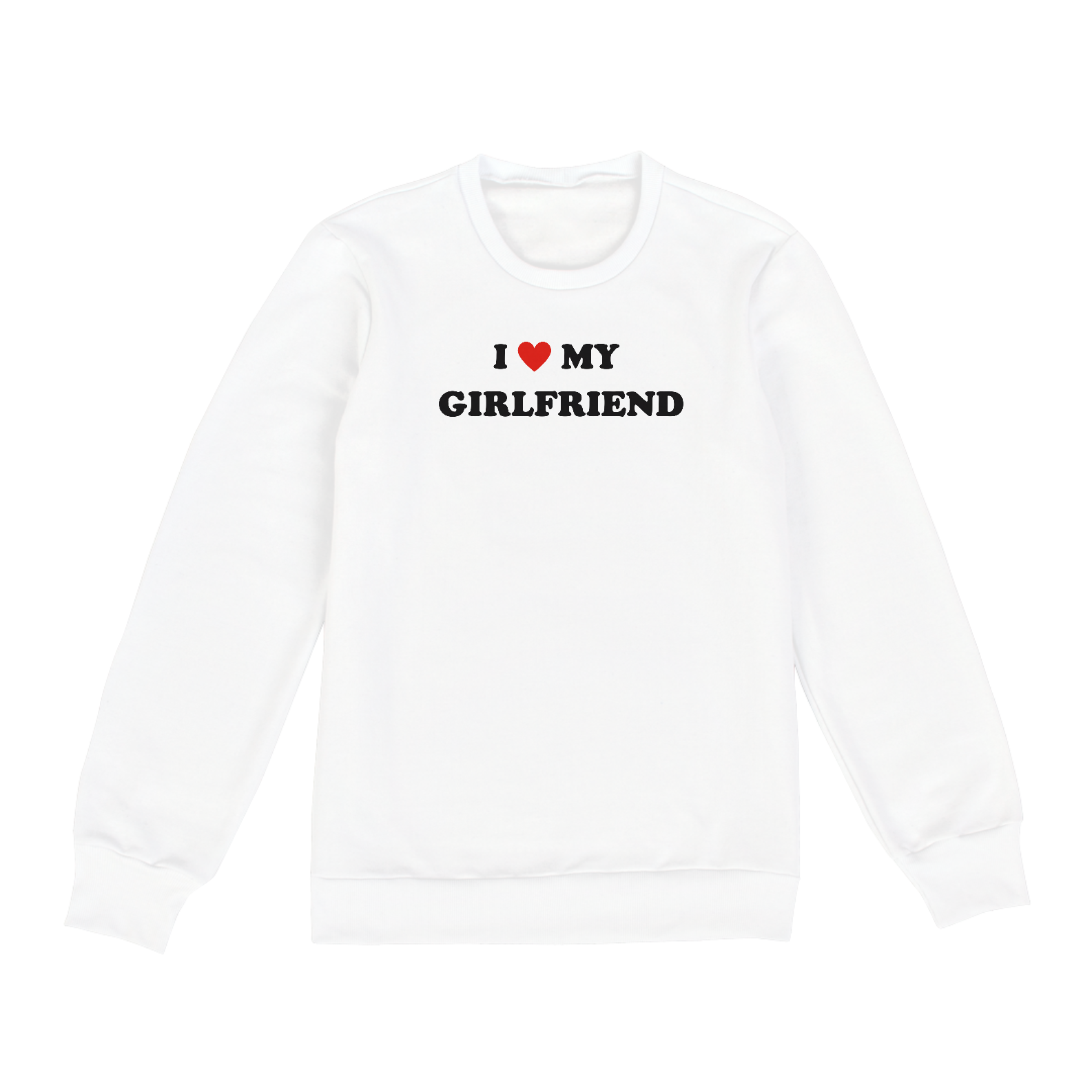 Nome do produto: Moletom I <3 my girlfriend | SÓ PROS APAIXONADOS - BRANCO