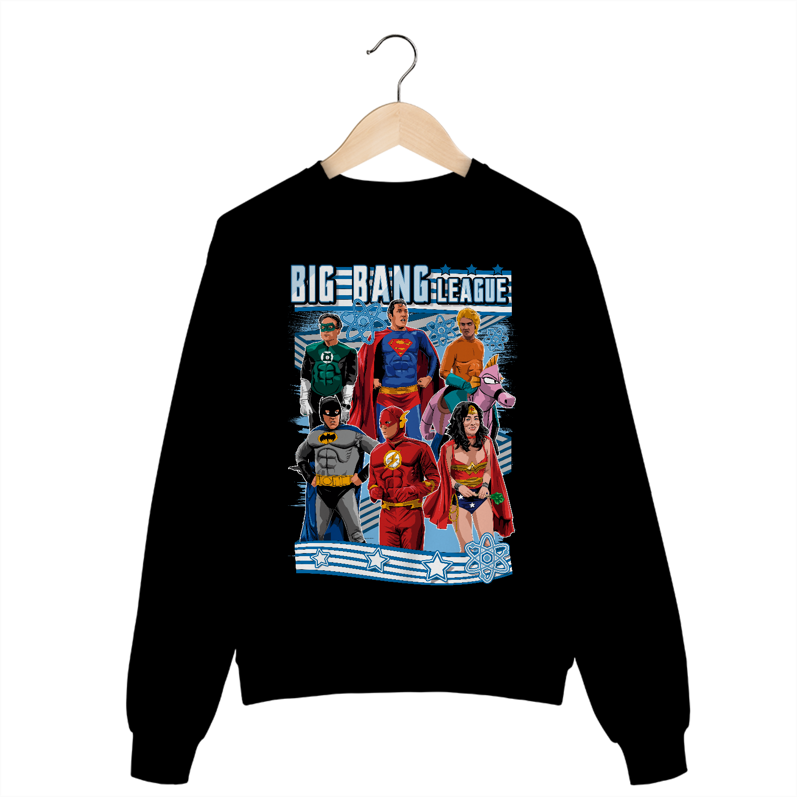Nome do produto: Moletom Big Bang League of Justice