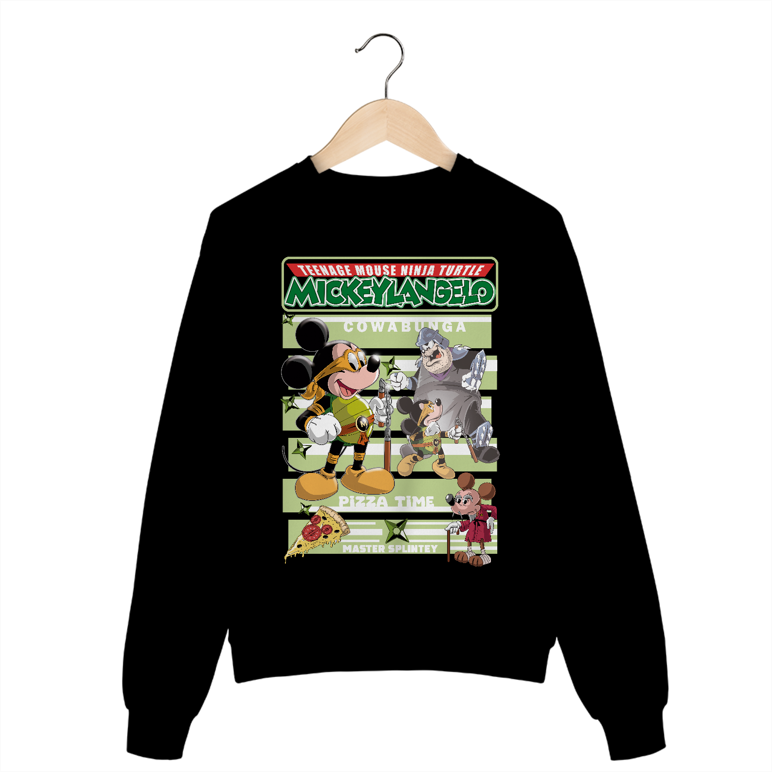 Nome do produto: Moletom Mickeylangelo (Tartarugas Ninja)