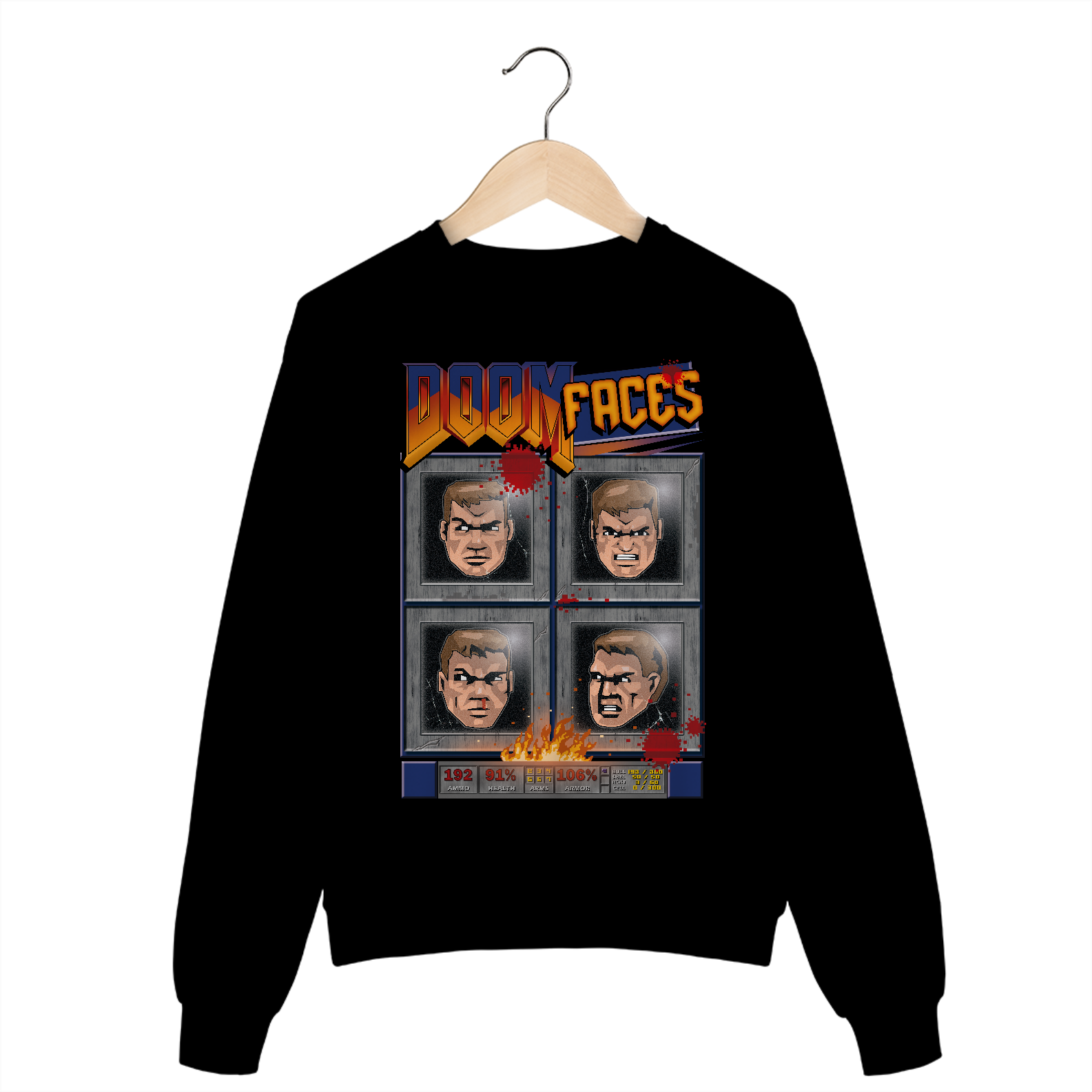 Nome do produto: Moletom Doom Faces 