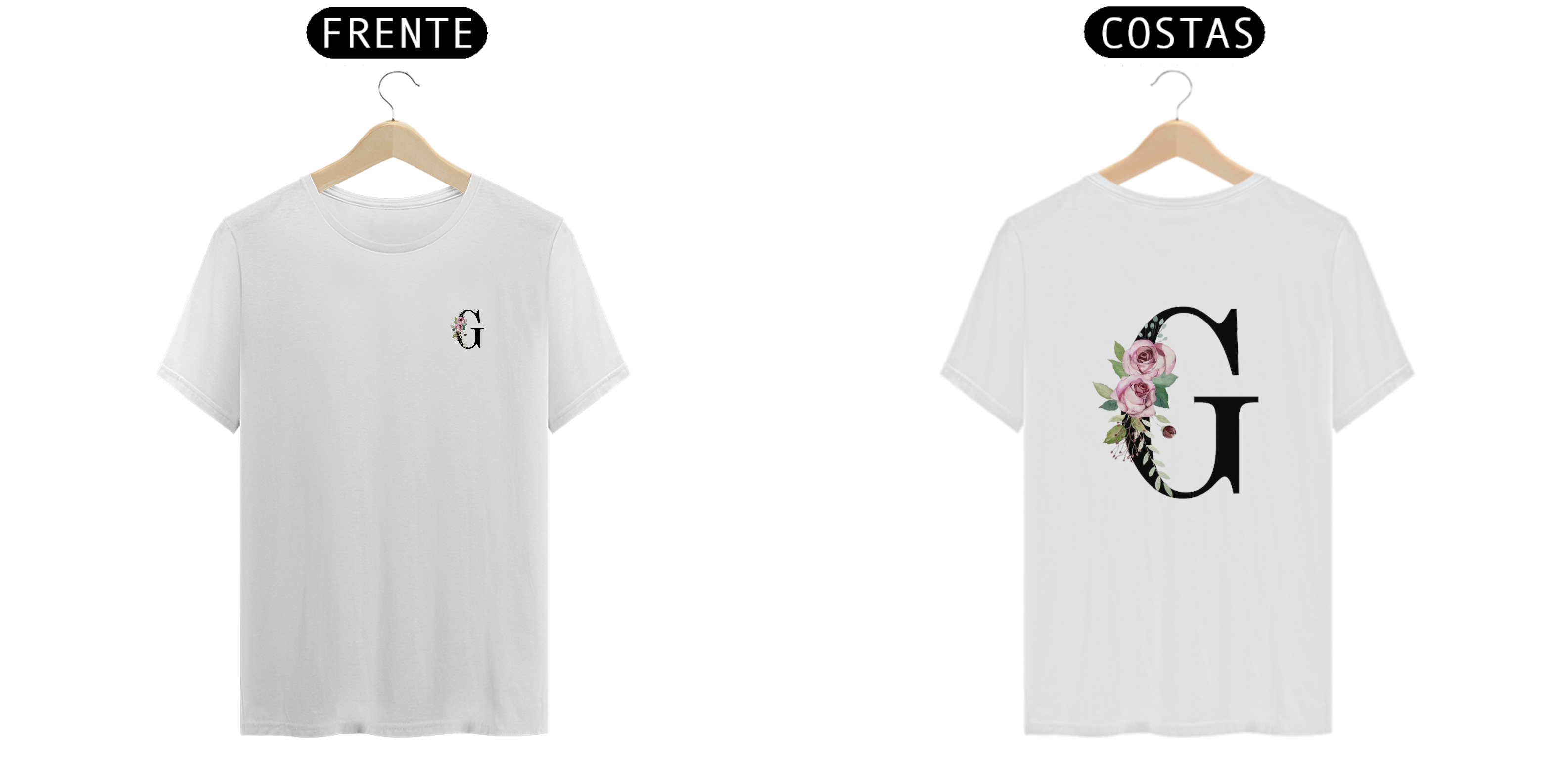 Nome do produto  Camisa T-Shirt Classic LETRA G/FLORAL