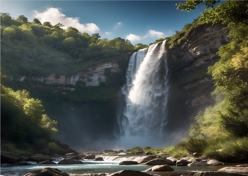 Nome do produto: Pôster Cachoeira na natureza