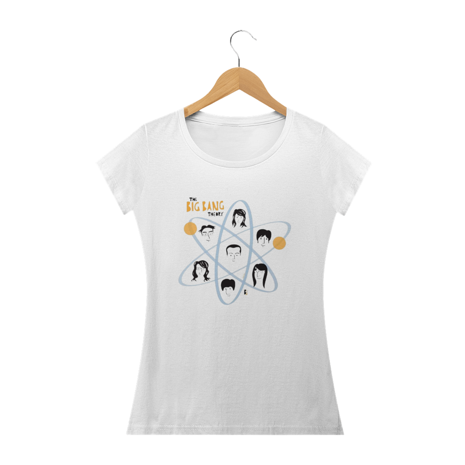 Nome do produto: Camiseta Feminina - The Big Bang Theory (Elenco 2)