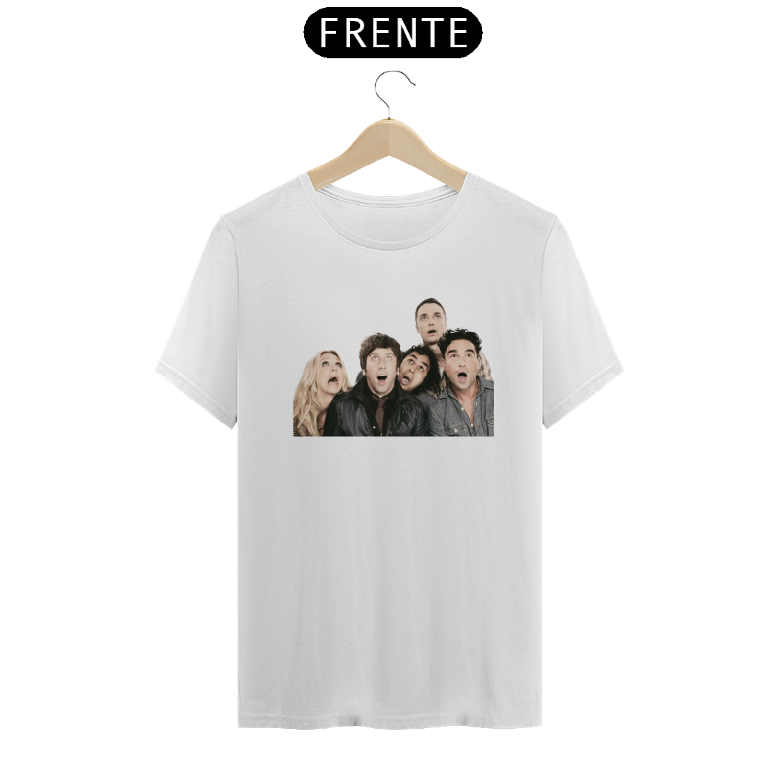 Nome do produto: Camiseta Classica The Big Bang Theory - Foto Elenco