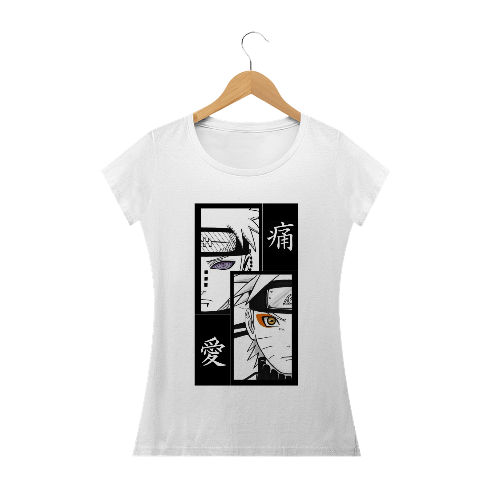 Nome do produto: Camiseta Feminina Naruto - Naruto vs Pain