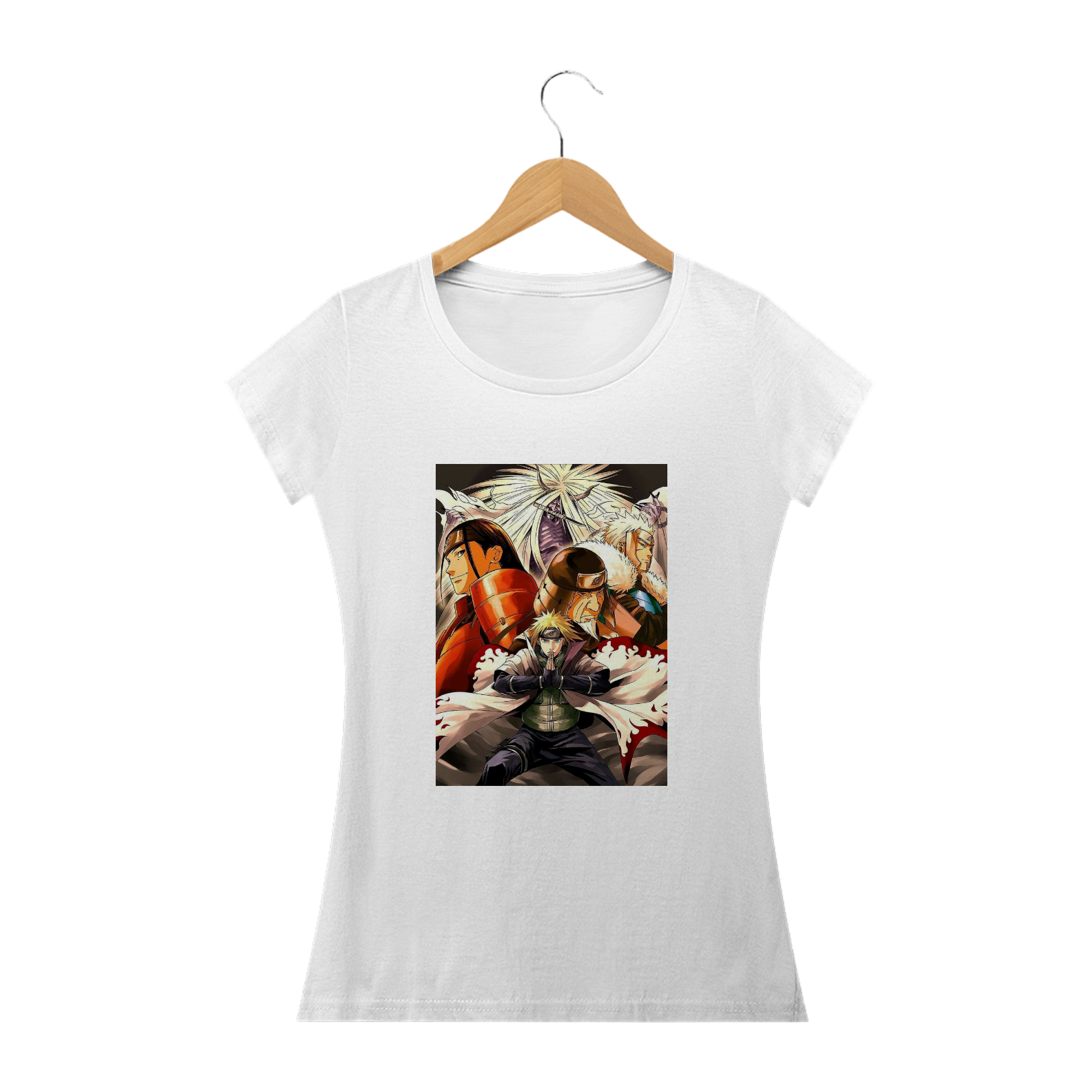 Nome do produto: Camiseta Feminina Naruto - Hokages