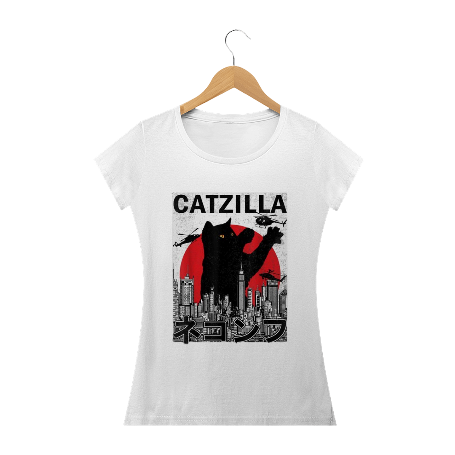 Nome do produto: Camiseta Feminina Cats - Catzilla