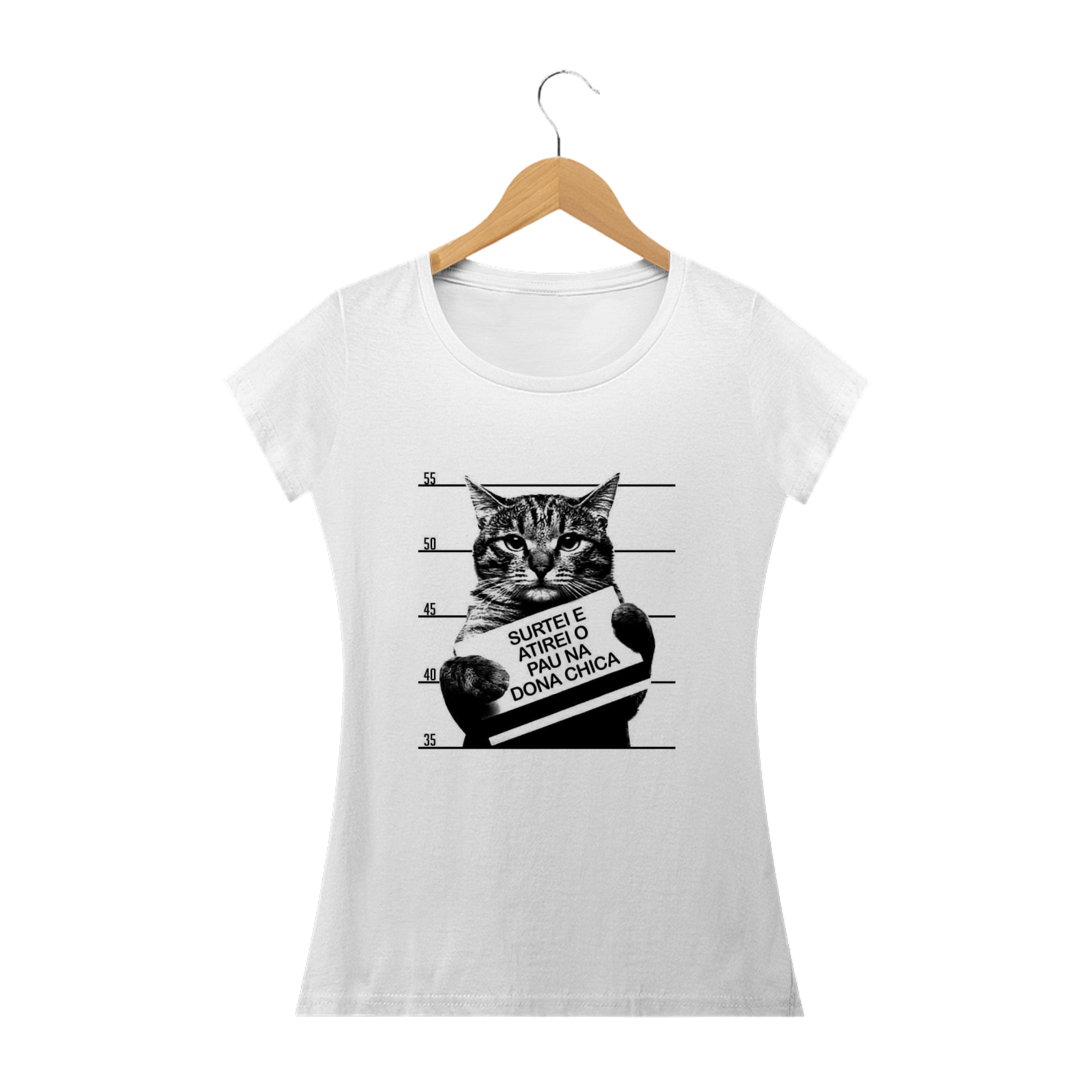 Nome do produto: Camiseta Feminina Cats - Dona Chica