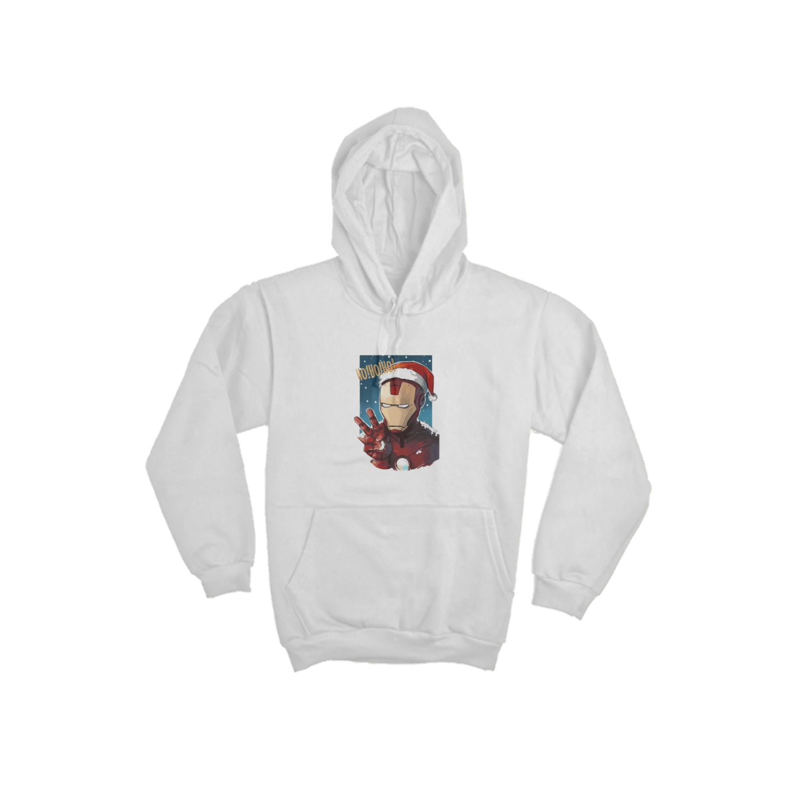 Nome do produto: Moletom Canguru Natal - Homem de Ferro