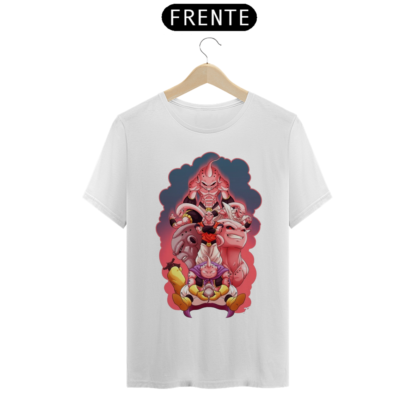 Nome do produto: Camiseta Classica Dragon Ball - Majin Boo fases