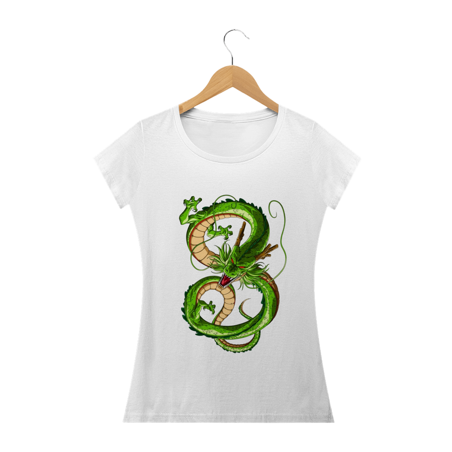 Nome do produto: Camiseta Feminina Dragon Ball - Shenlong