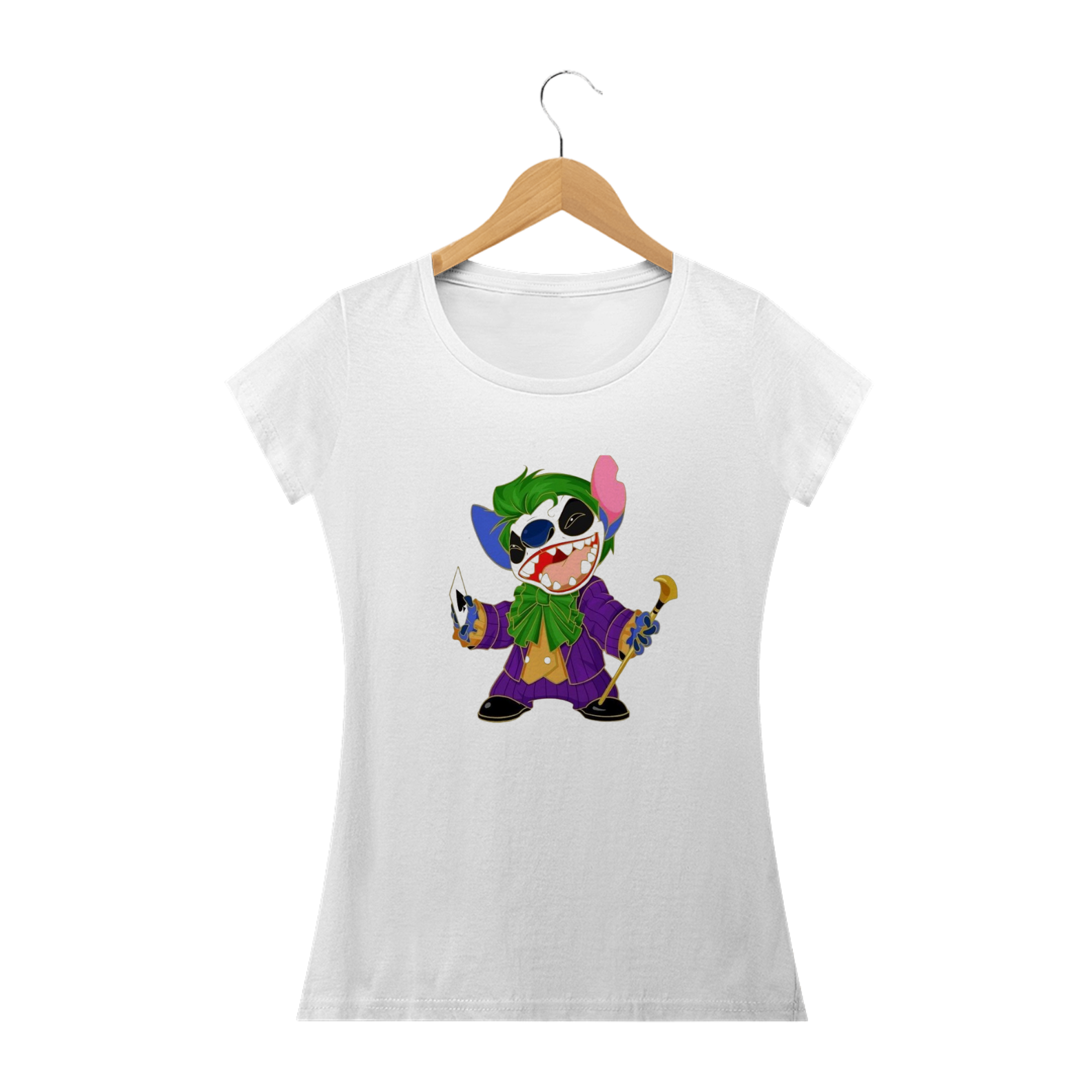 Nome do produto: Camiseta Feminina Stitch - Coringa