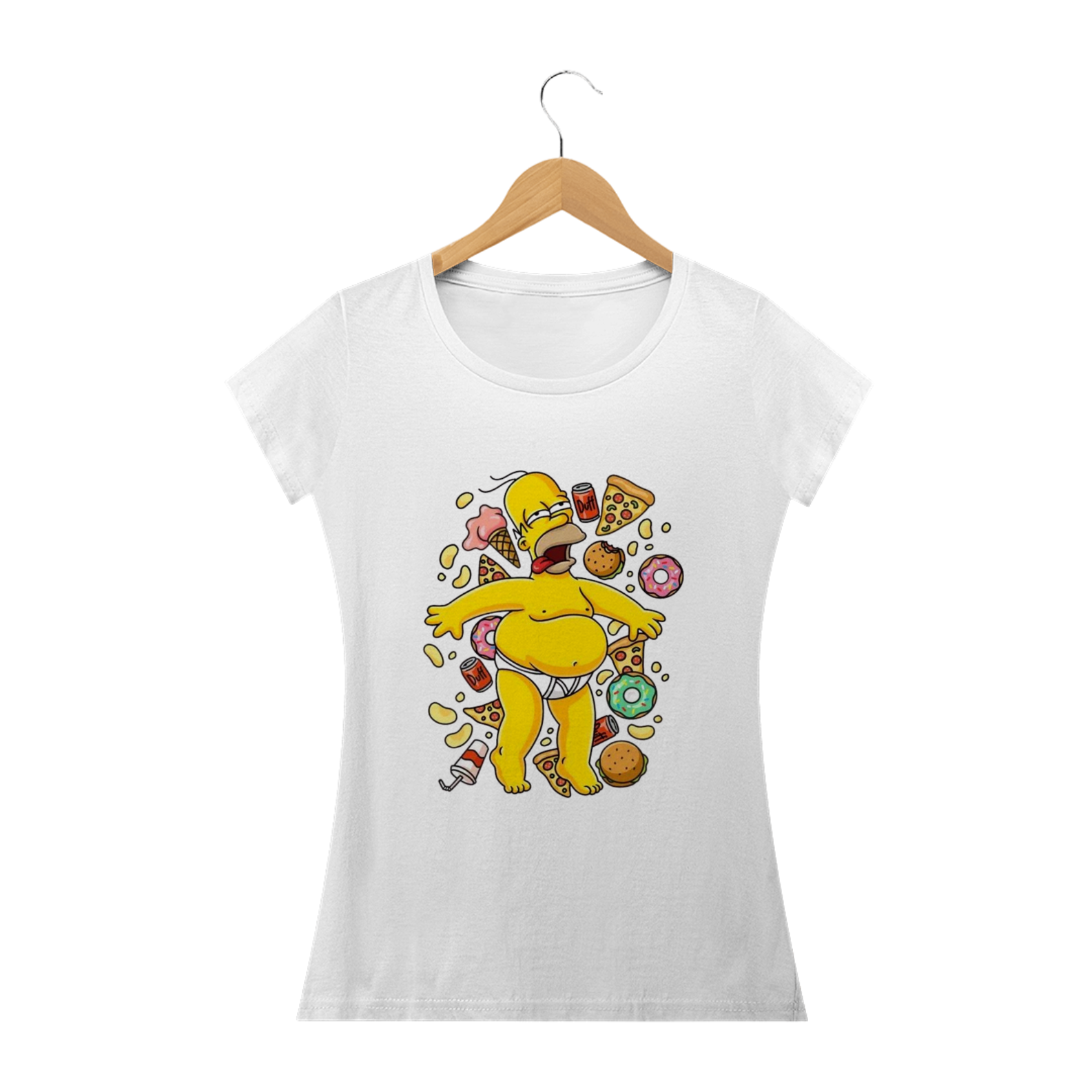 Nome do produto: Camiseta Feminina Os Simpsons - Homer