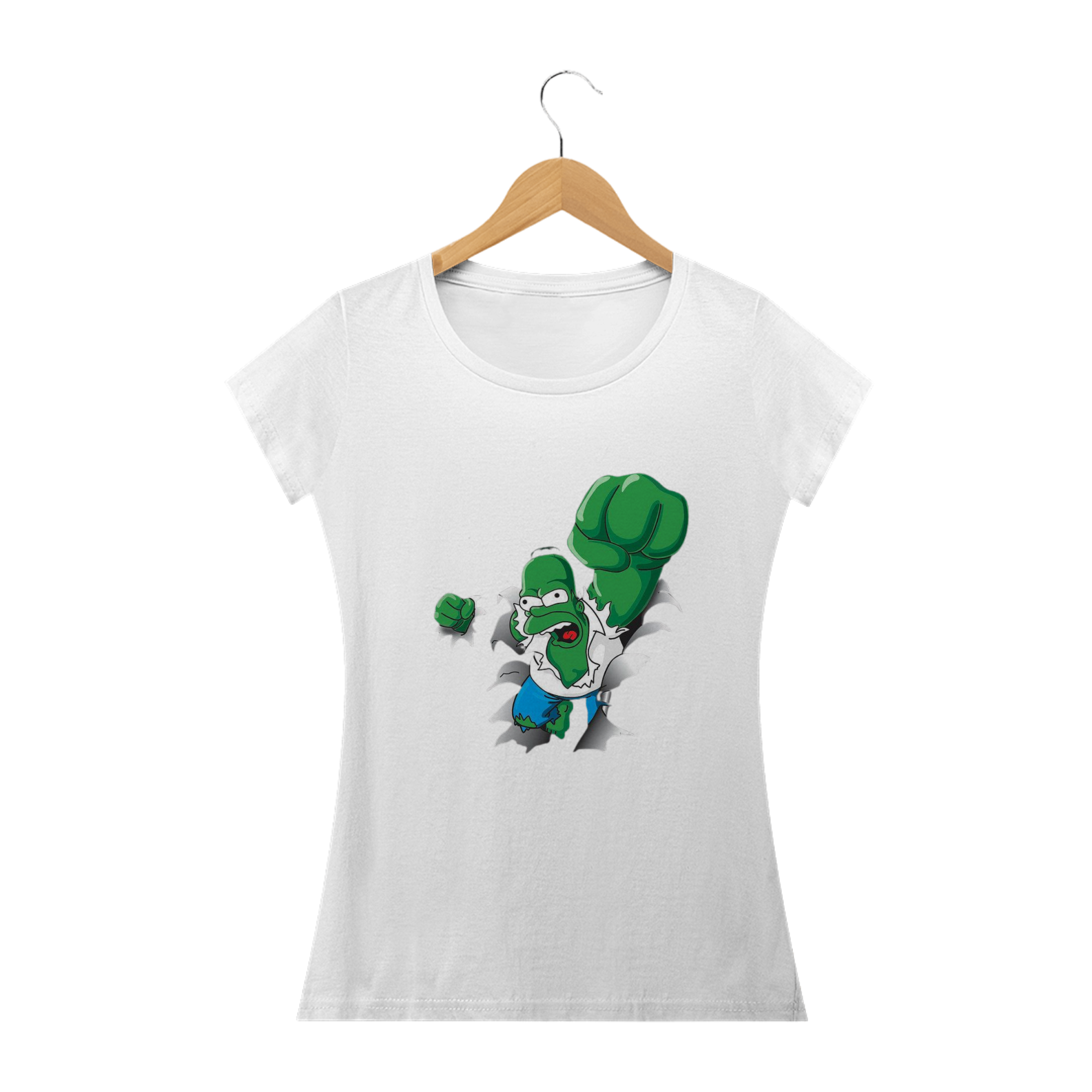 Nome do produto: Camiseta Feminina Os Simpsons - Home Hulk