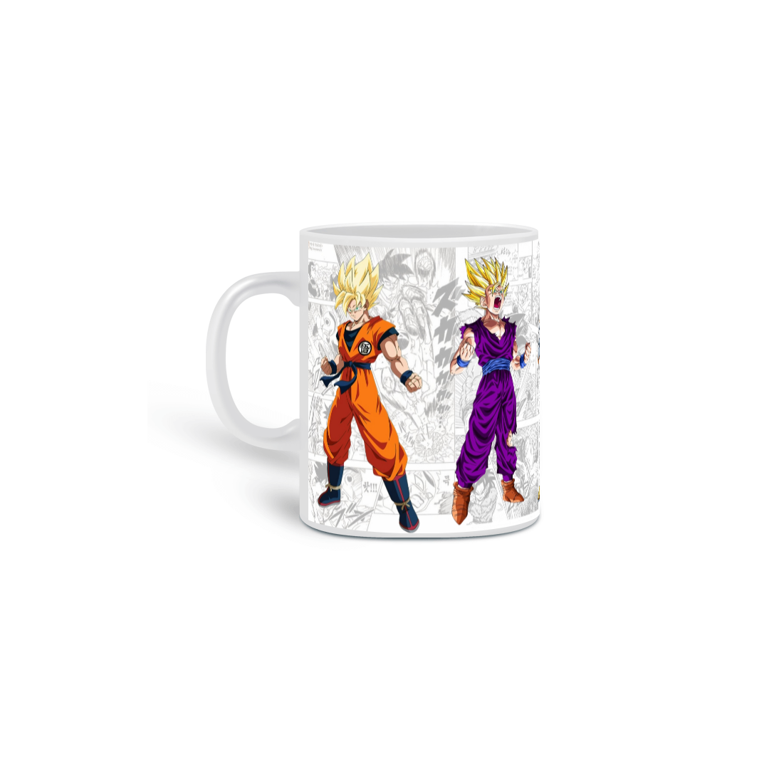 Nome do produto: Caneca Dragon Ball - Super Saiyajins
