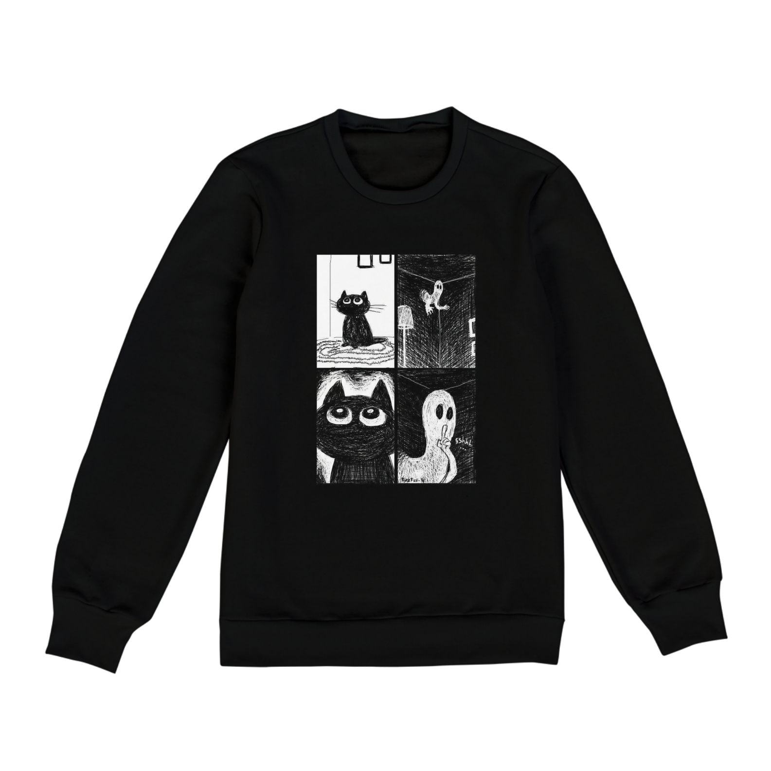 Nome do produto: Moletom Cats - Ghost Cat