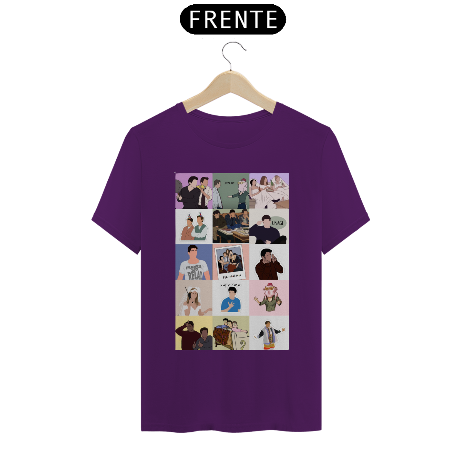 Nome do produto: Camiseta Classica - Friends Aquela das Cenas