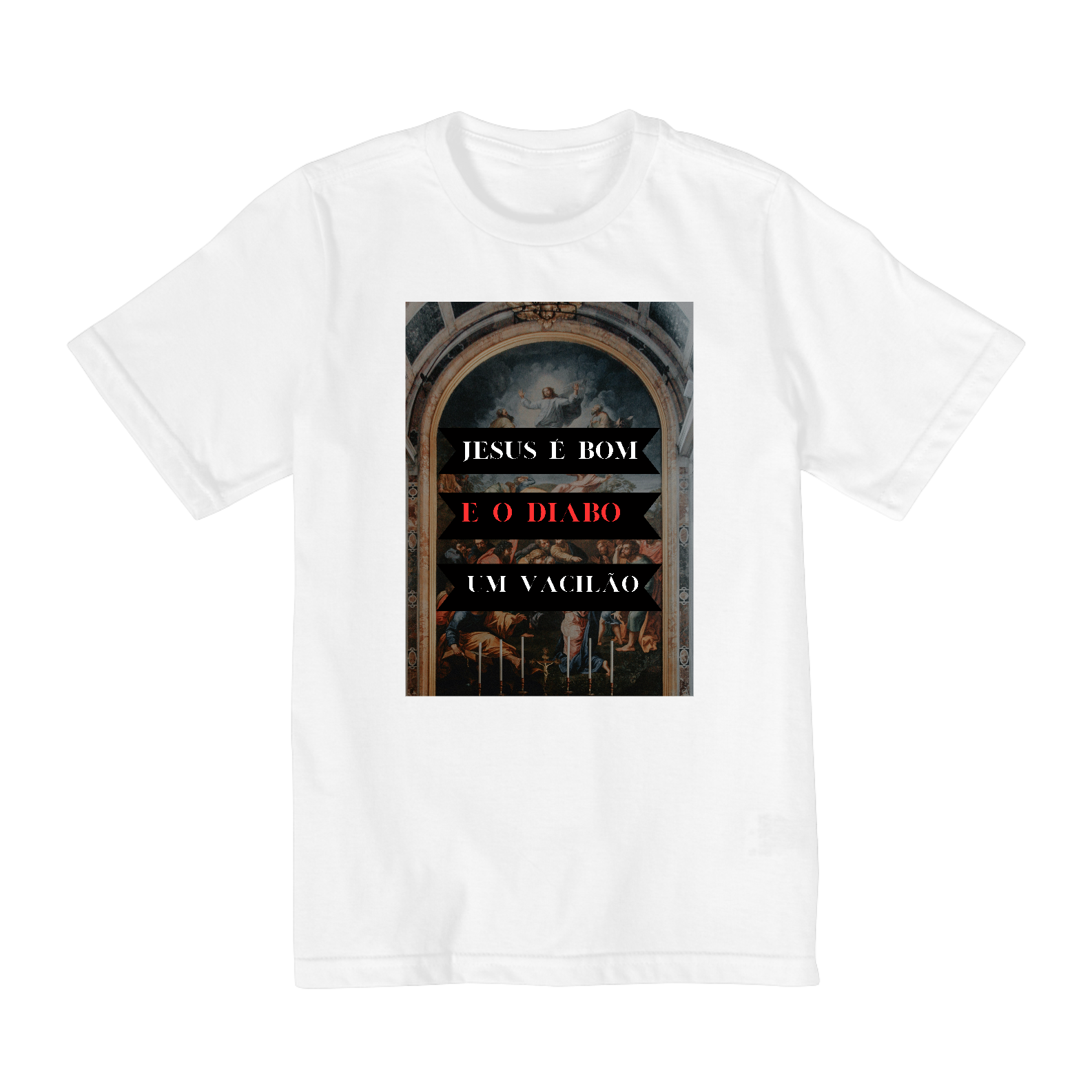 Nome do produto: Jesus é bom e o Diabo um vacilão