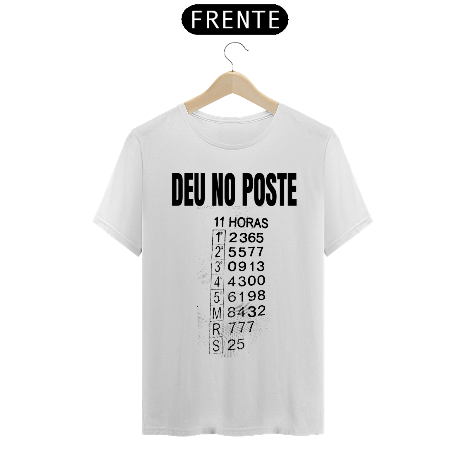 Nome do produto: T-SHIRT DEU NO POSTE