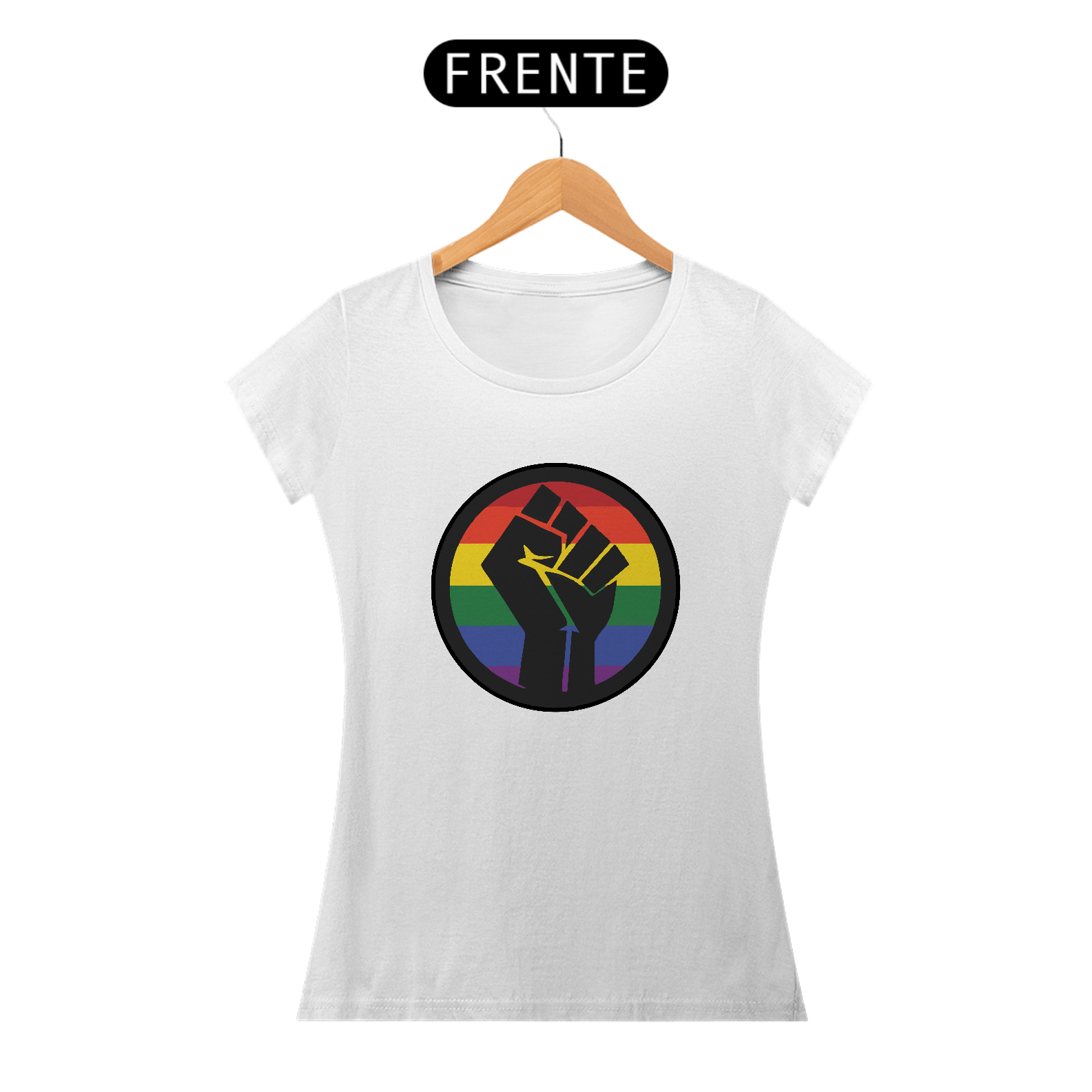 Nome do produto: BABY LOOK LGBTQIA+ PRIDE