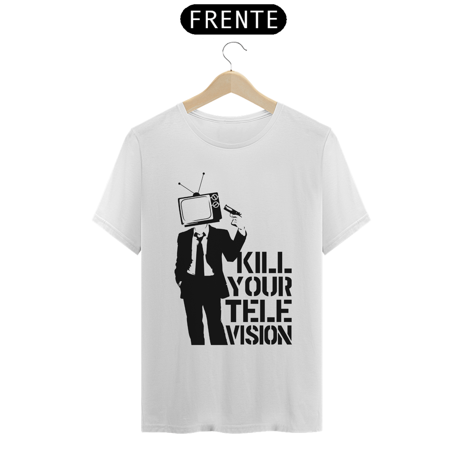 Nome do produto: T-SHIRT KILL YOUR TELEVISION