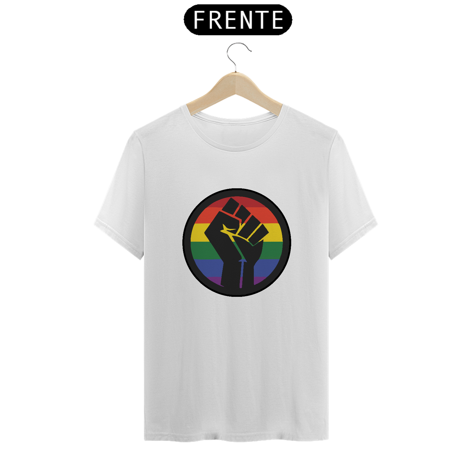 Nome do produto: T-SHIRT LGBTQIA+ PRIDE
