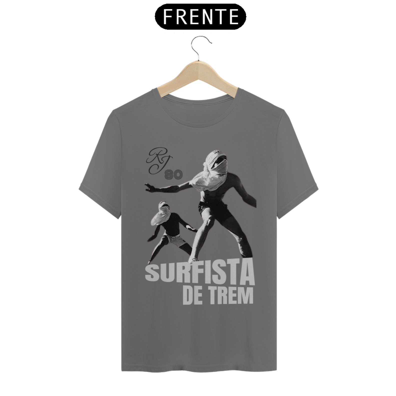 Nome do produto: T-SHIRT SURFISTA DE TREM RJ 80 STONE