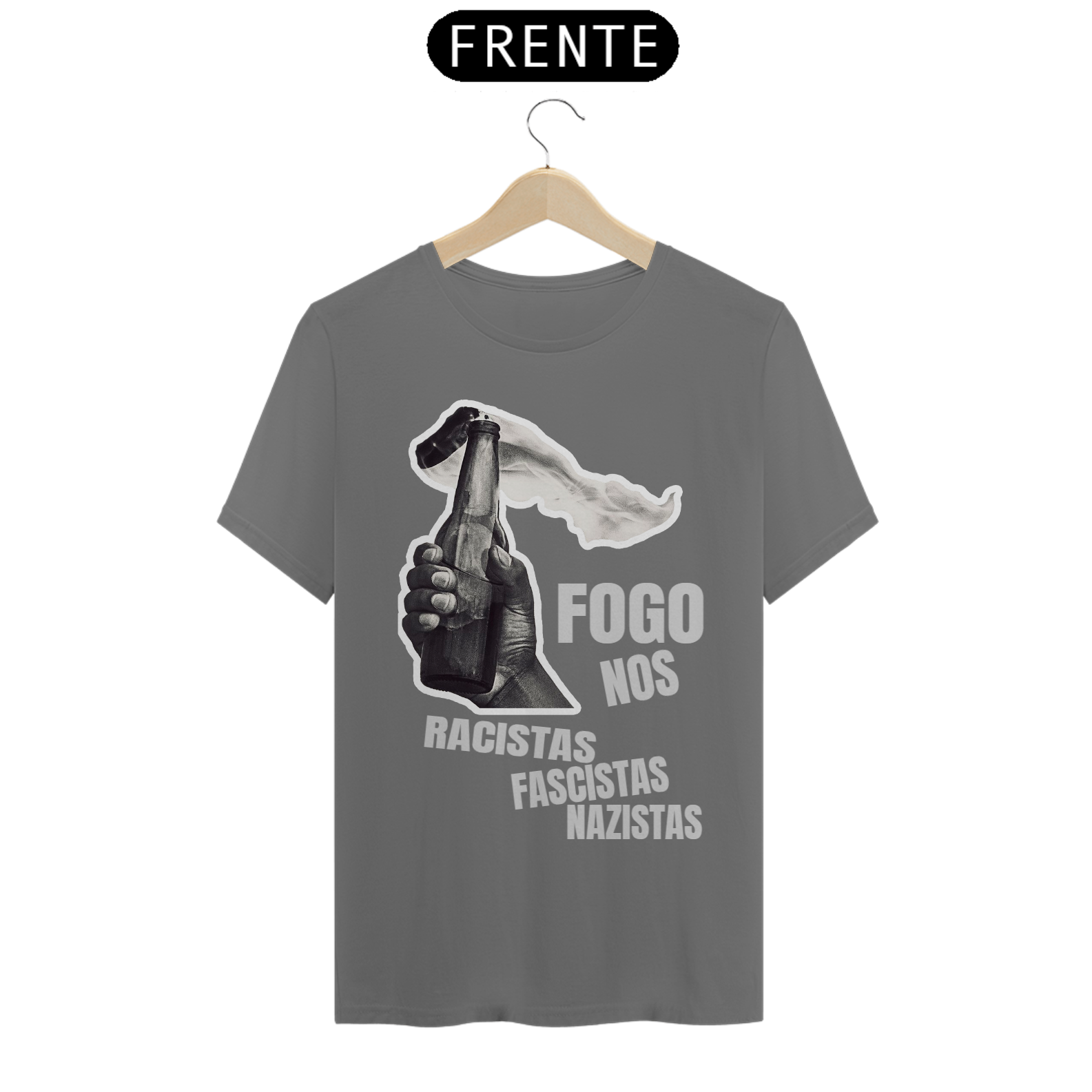Nome do produto: T-SHIRT FOGO EM GERAL QUE VACILA