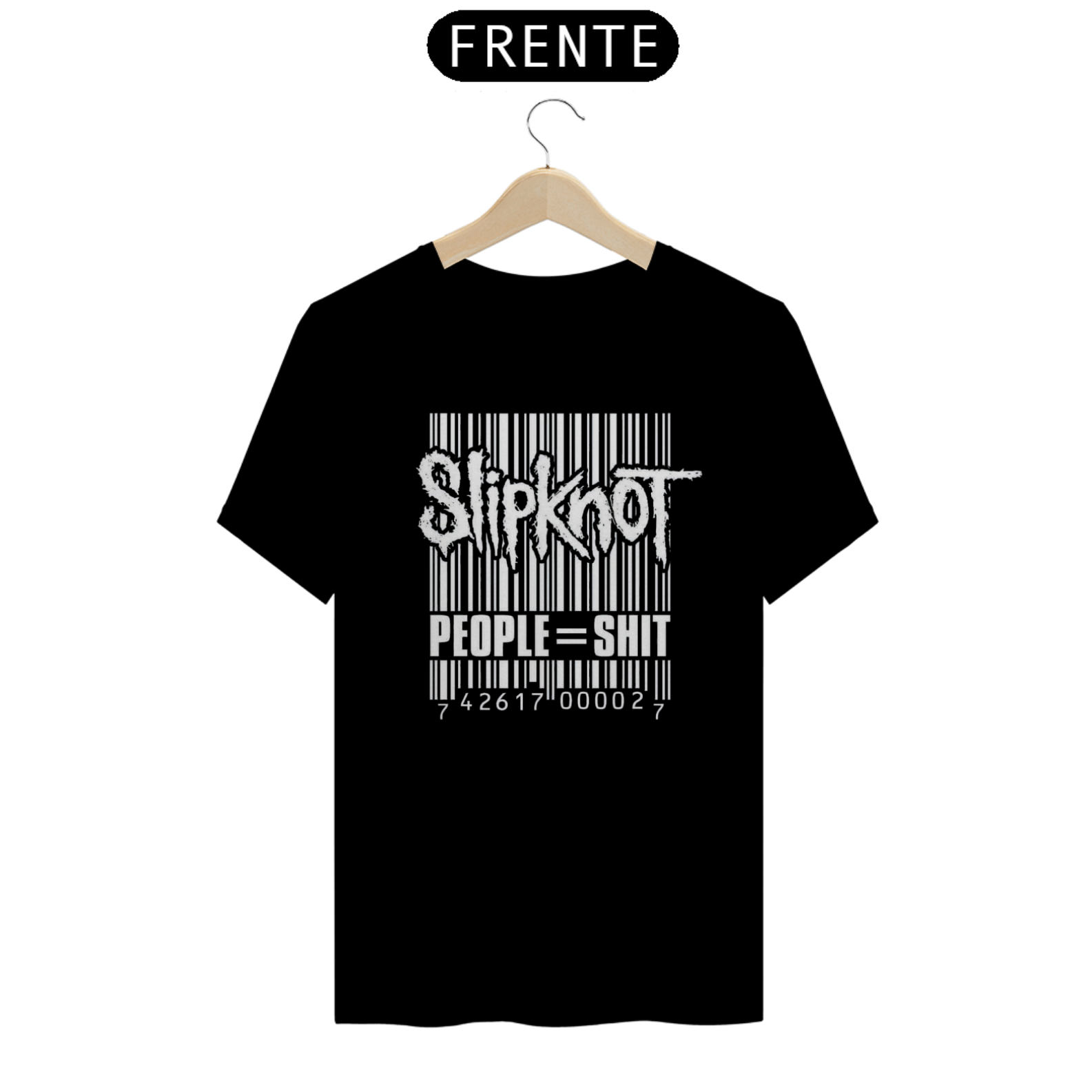 Nome do produto: T-SHIRT SLIPKNOT POEPLE=SHIT