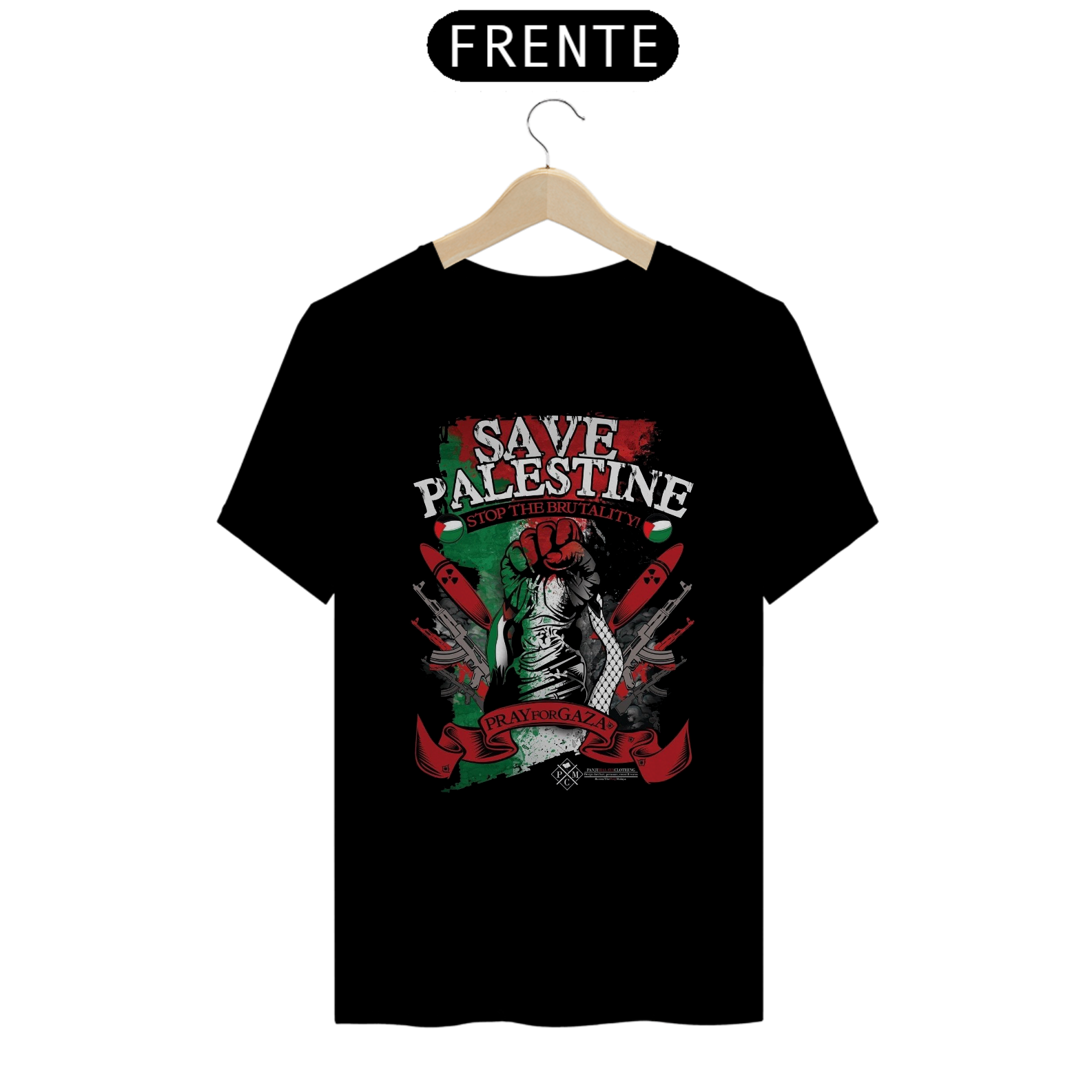 Nome do produto: T-SHIRT SAVE PALESTINE