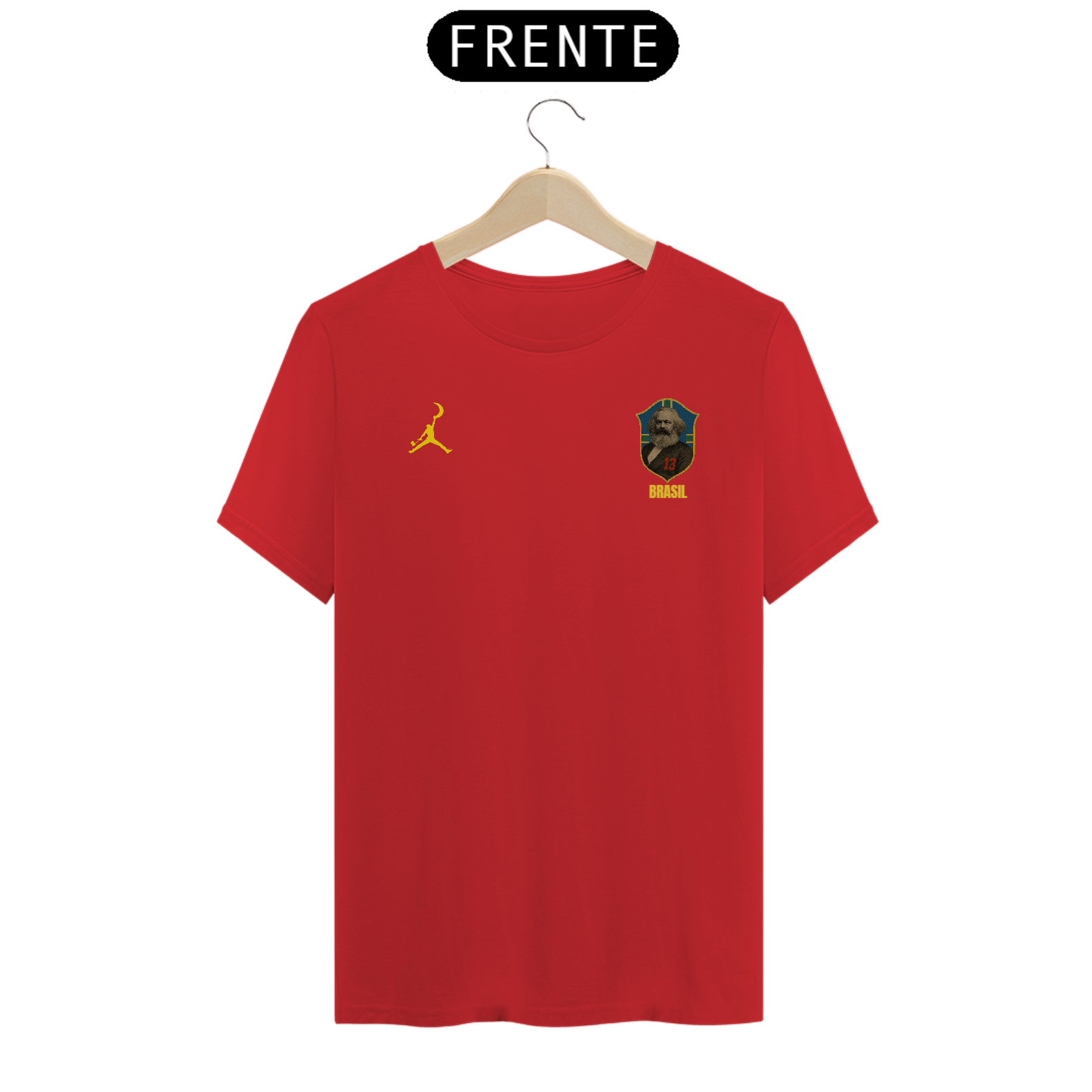 Nome do produto: T-SHIRT SELEÇÃO BRASILEIRA VERMELHA COMUNA