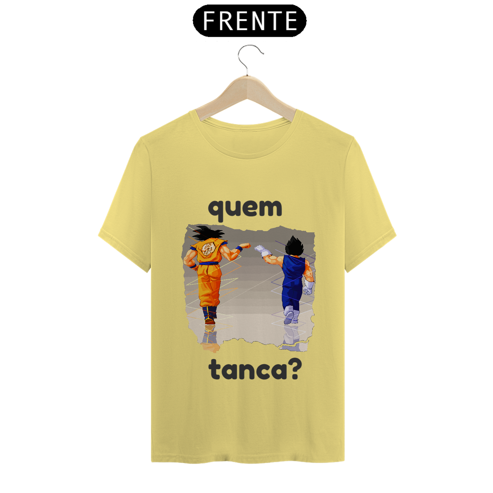 Nome do produto: camiseta estonada goku e vegeta \'\' quem tanca \'\'