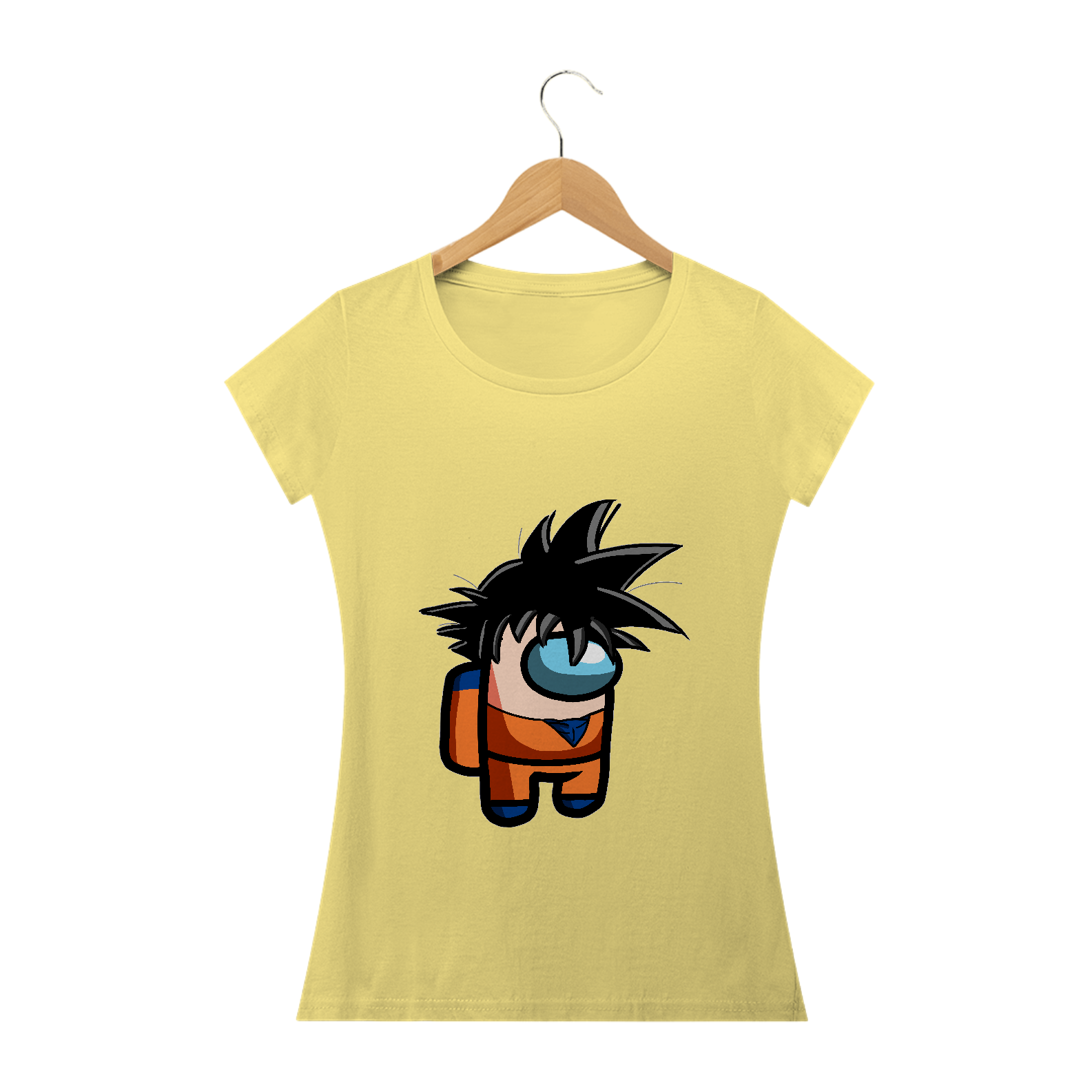 Nome do produto: camiseta estonada feminina goku chibi