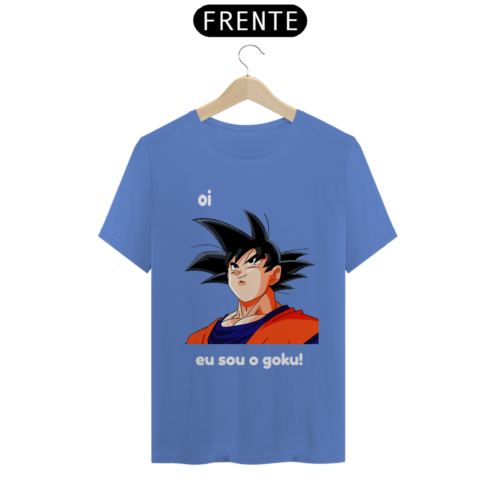 Nome do produto: camiseta estonada \'\'oi eu sou o goku\'\'