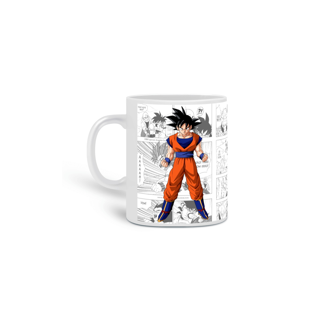 Nome do produto: caneca goku quadrinho 