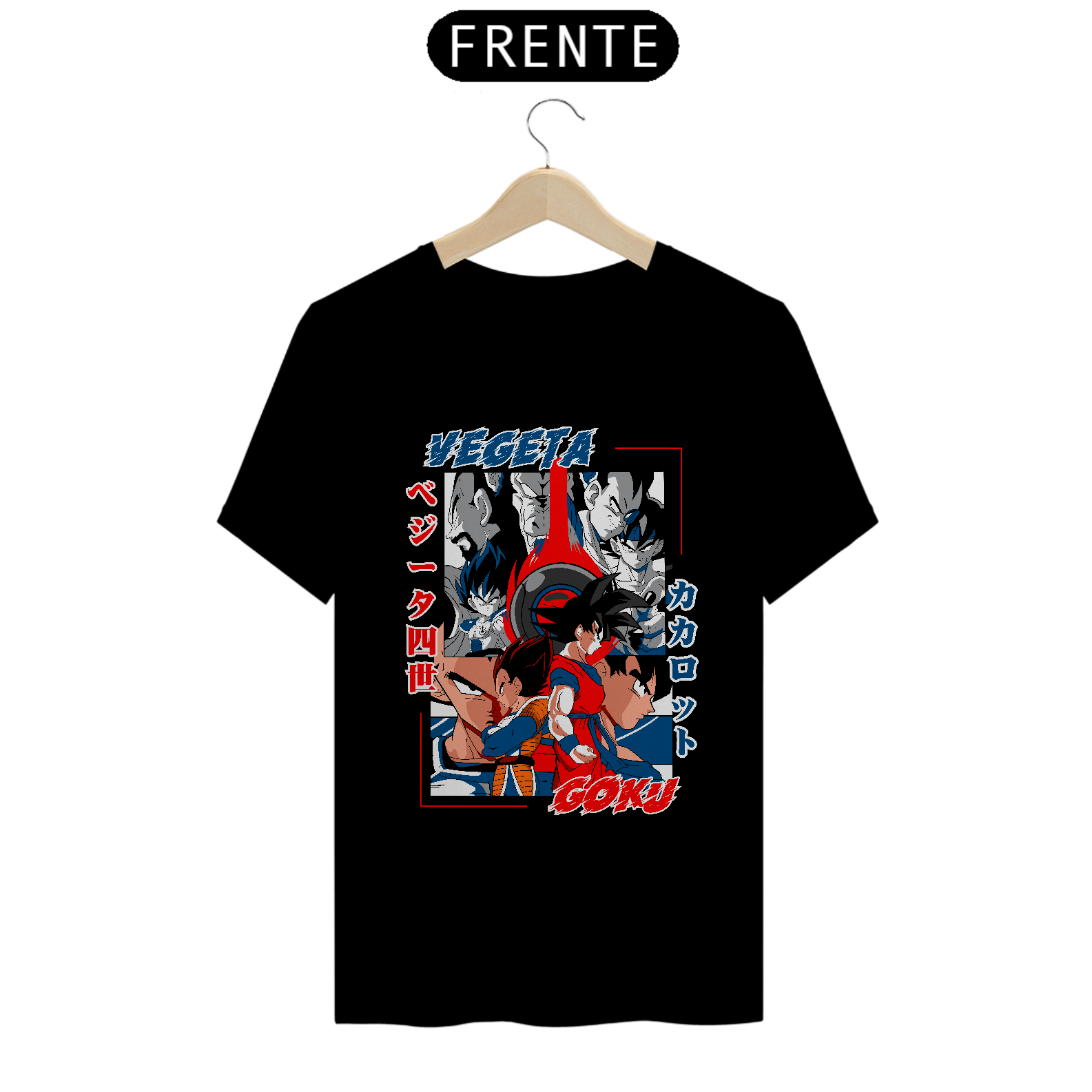 Nome do produto: camiseta t-shirt quality goku e vegeta 