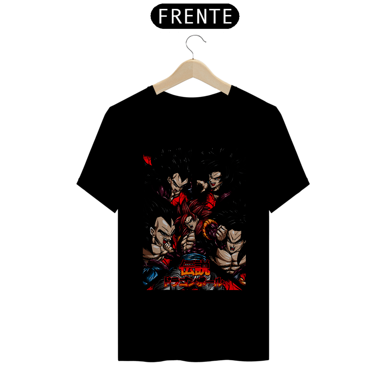 Nome do produto: camiseta t-shirt quality goku e vegeta ss4